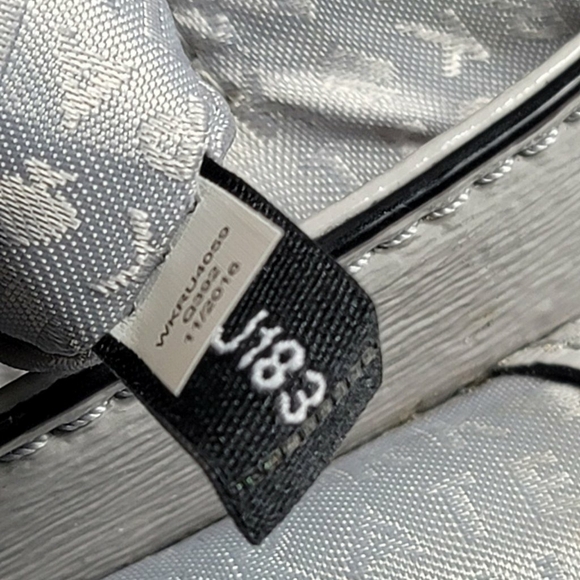 KATE SPADE Laurel Way Greer Crossbody Shoulder Bag Gray Leather Crossbody Strap - Picture 10 of 12